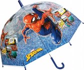 Marvel Paraplu Spider-man Junior 48 Cm Polyester Transparant