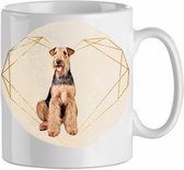 Mok Airdale terrier 2.1| Hond| Hondenliefhebber | Cadeau| Cadeau voor hem| cadeau voor haar | Beker 31 CL