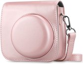 Everygoods Beschermhoes Voor Fujifilm Instax Mini 9/Mini 8/Mini 8+ Instant Camera - Premium Vegan Leather Bag Cover Met Verwijderbare Band Voor Fujifilm Instax Mini 8 8+/Mini 9, Rose Gold