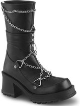 DemoniaCult - BRATTY-120 Laarzen - US 8 - 38 Shoes - Zwart