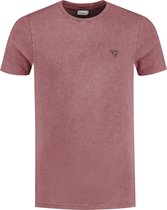 Purewhite -  Heren Slim Fit   T-shirt  - Roze - Maat S