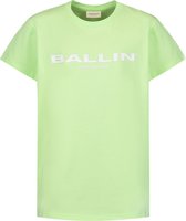 Ballin Amsterdam -  Jongens Slim Fit  Original T-shirt  - Groen - Maat 176