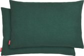 Blumtal Chenille Kussenslopen - Set van 2 - Zacht en met Blinde Rits - Kussenhoes 40 x 60, Botanical Green - Groen