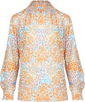 Col Blouse Paisley Oranje