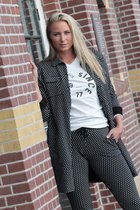 Zoso Blouse Peggy 221  Black Off White 0000 0005 Dames Maat - XXL