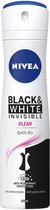 Nivea Deospray - Invisible Black and White - 150 ml.