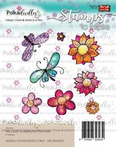 Flowers/Butterflies Clear Stamps (PD7933)
