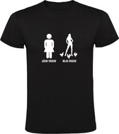 Jouw vrouw mijn vrouw Heren t-shirt | vriendin | relatie | dieren | getrouwd | boerderij | grappig | cadeau | Zwart