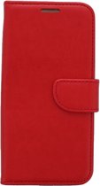 Étui LuxeBass adapté pour Samsung Galaxy S7 Edge - Bookcase rouge - étui portefeuille - bibliothèque - couverture de livre - étui de livre - couverture de livre