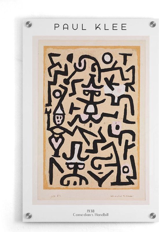 Paul Klee - Comedians - Walljar - Wanddecoratie - Schilderij - Plexiglas