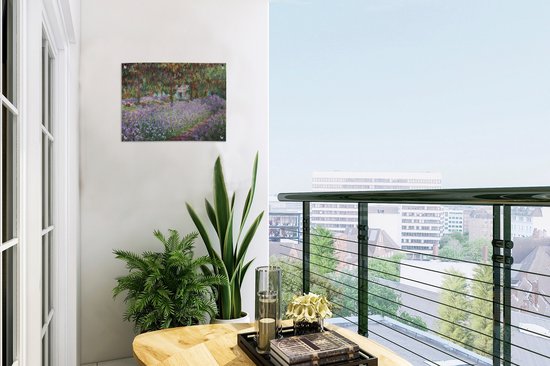 Décoration de Jardin Le jardin de l'artiste à Giverny - Tableau de Claude Monet - 40x30 cm - Toile jardin