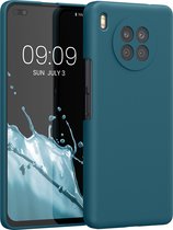 kwmobile telefoonhoesje voor Honor 50 Lite - Hoesje met siliconen coating - Smartphone case in mat petrol