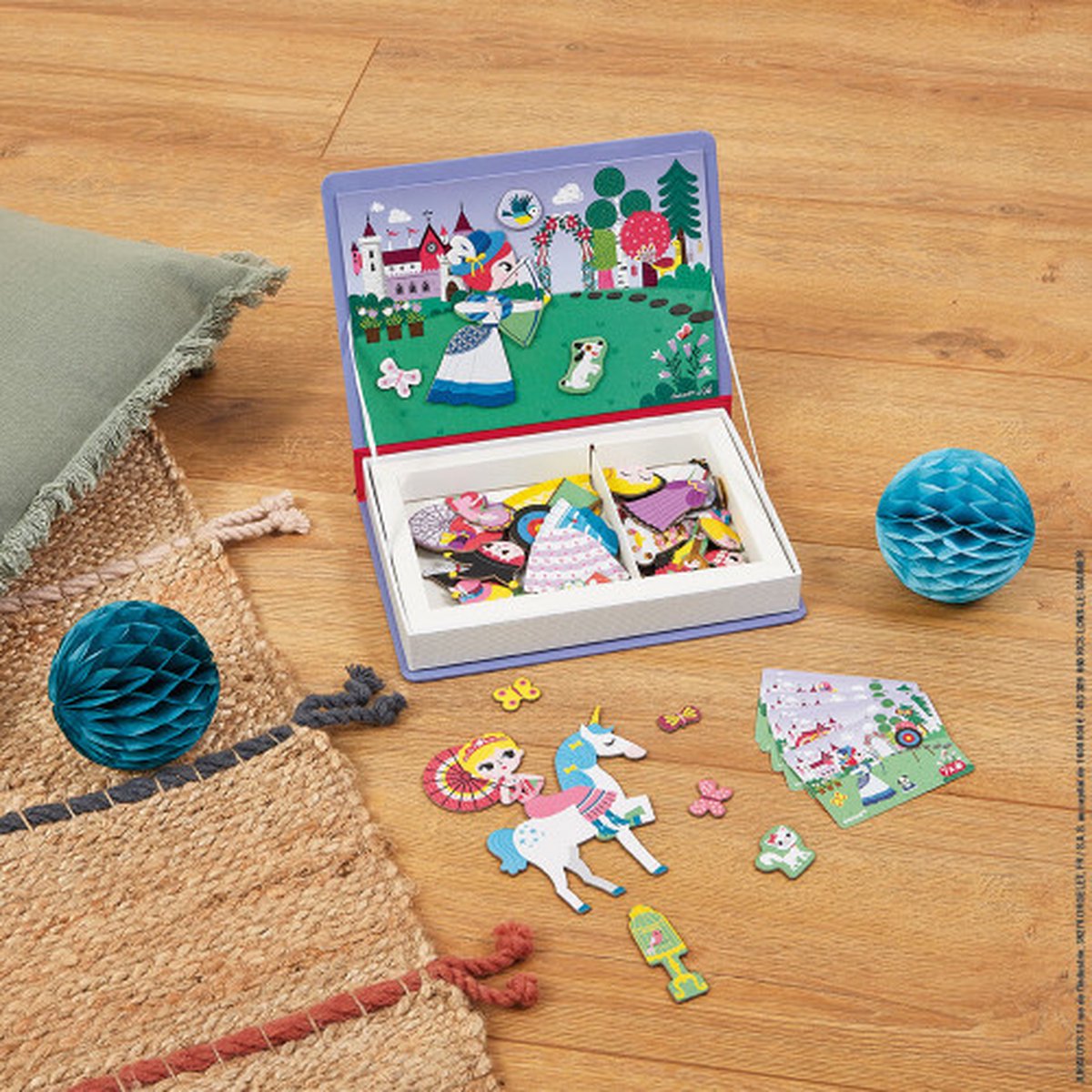 Janod - Magnetibook - Prinsessen - Magneetboek Speelset — afbeelding 14