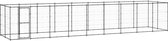vidaXL Hondenkennel 21,78 m² staal