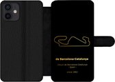 Bookcase Geschikt voor iPhone 12 telefoonhoesje - F1 - Circuit - Barcelona - Met vakjes - Wallet case met magneetsluiting - Cadeau voor man