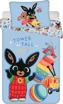 Bing Bunny BABY dekbedovertrek Tower Tall - 100 x 135 cm - Katoen