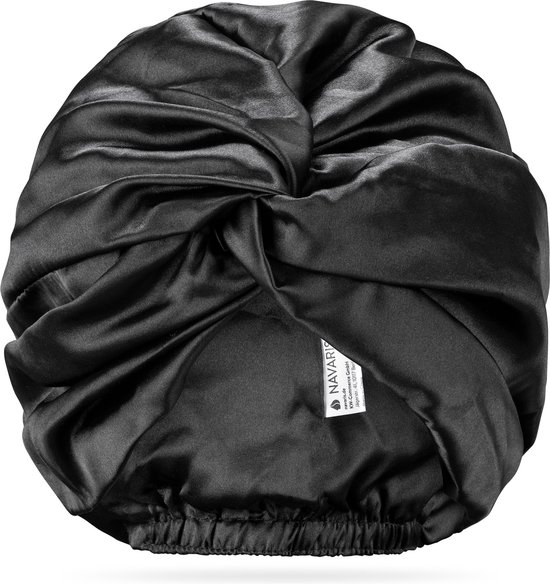 Navaris Satin Nightcap for Women - Sleep Turban Cheveux Wrap - Bonnet de nuit  Cheveux