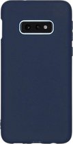 Siliconen Backcover Hoesje Samsung Galaxy S10e Blauw - Telefoonhoesje - Smartphonehoesje - Zonder Screen Protector