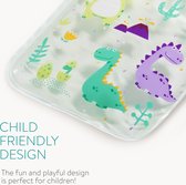 Navaris gel pack 2 stuks - Hot cold pack voor warm en koud gebruik - Koelcompres voor kinderen - Dino design