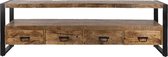 Tv meubel  180*40*60 cm Bruin Hout / ijzer Rechthoek Tv kast Boekenkast Opbergkast