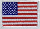 Amerika USA Vlag Strijk Embleem Patch 7 x 5 cm