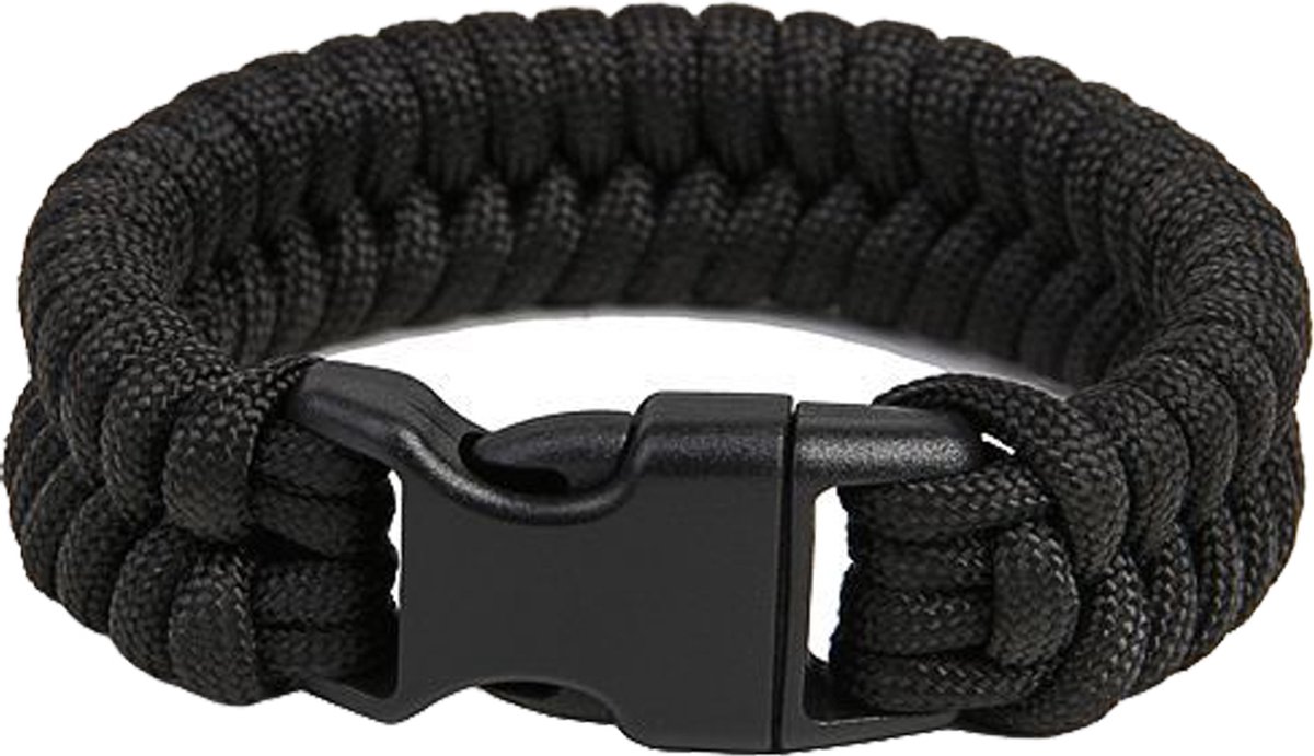 Paracord Armband “Fish”, Zwart