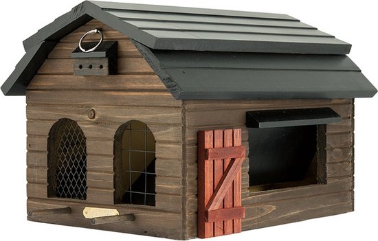 Wildlife Garden Foderlada - Vogelvoederhuisje - Bruin - 32 x 25 x 21,5 cm