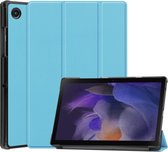 Tri-Fold Book Case - Samsung Galaxy Tab A8 10.5 (2021) Hoesje - Lichtblauw