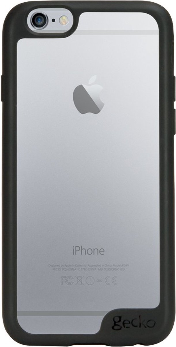 Apple iPhone 6/6s Hoesje - Gecko - Vision Serie - Hard Kunststof Backcover - Zwart - Hoesje Geschikt Voor Apple iPhone 6/6s