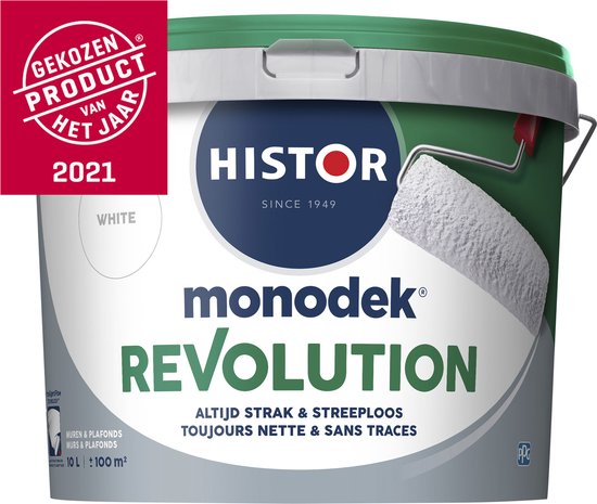 Woord Reciteren aansporing Histor Monodek Revolution - Wit - 10 liter | bol.com