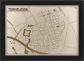 Houten stadskaart van Terheijden
