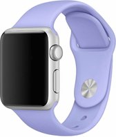 Rubberen sport bandje voor de Geschikt voor Apple Watch 38mm - 40mm S/M - Paars 1|2|3|4|5|6|7