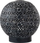 Lamp | metaal | zwart | 18x18x (h)18 cm