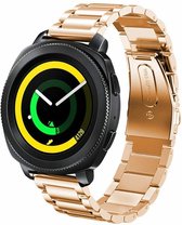 Samsung Gear Sport bandje / Galaxy Watch 42mm SM-R810 RVS rose goud Metaal | Watchbands-shop.nl