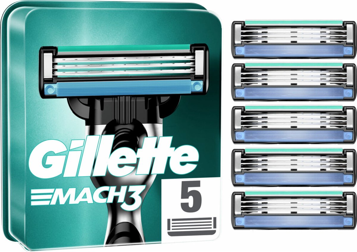 10x Gillette Scheermesjes Mach3 5 stuks