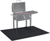 Relaxdays BBQ mat - barbecue vloermat - antislip - 120 x 100 cm - bbq kleed - antraciet