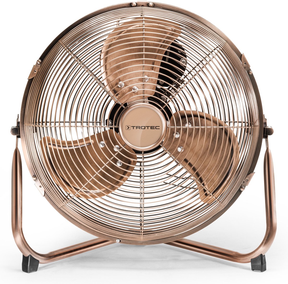 Bestron Ventilateur de sol au style rétro, Souffleur avec 3 niveaux de  vitesse & tête de ventilateur inclinable graduellement, Hauteur : 47 cm, Ø  45