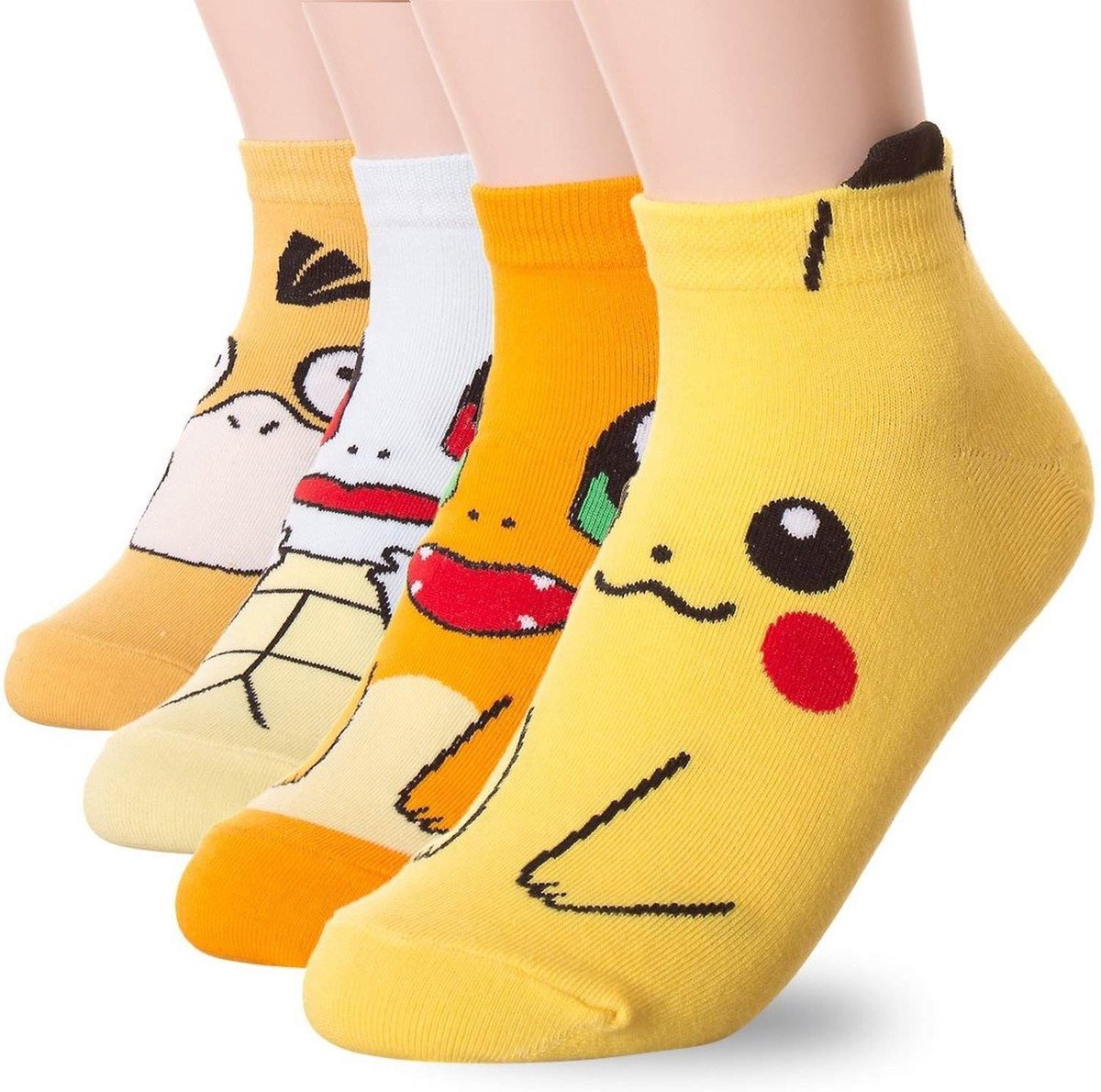 4 paires de magnifiques Chaussettes Pokémon Pikachu unisexe "Katoen" |  bol.com