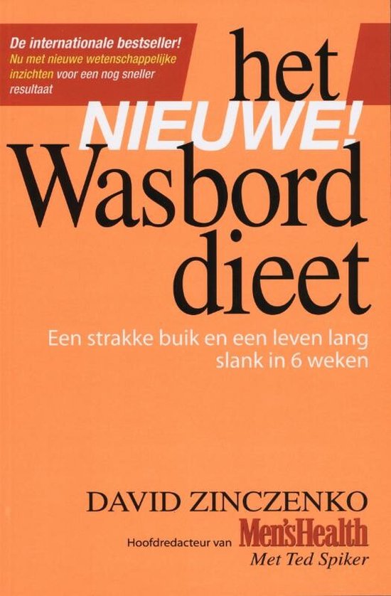 Cover van het boek 'Het nieuwe wasbord-dieet' van D. Zinczenko