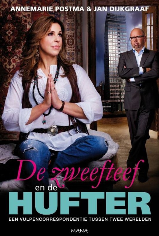 Annemarie Postma en Jan Dijkgraaf op de cover van 'De zweeftref en de hufter'.