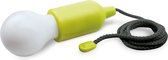 Treklamp LED op batterijen lime groen 16 cm - Inclusief batterijen - Hang kastlampje met trekschakelaar lime groen 16 cm