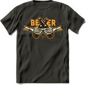 Proost T-Shirt | Bier Kleding | Feest | Drank | Grappig Verjaardag Cadeau | - Donker Grijs - XL