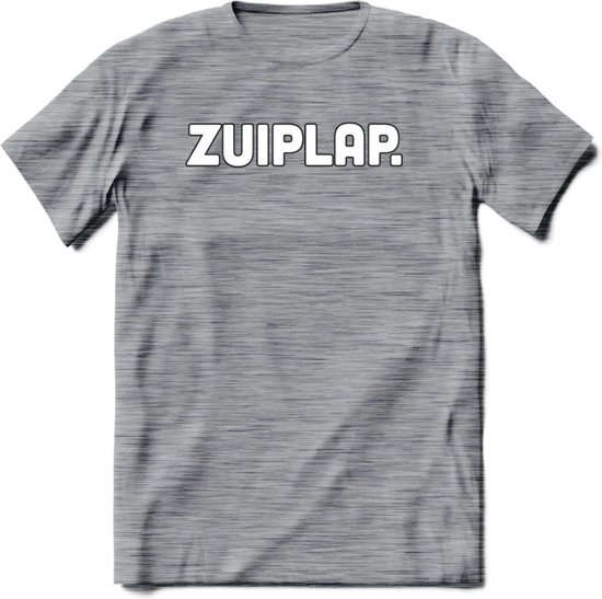 Zuiplap T-Shirt | Bier Kleding | Feest | Drank | Grappig Verjaardag Cadeau | - Donker Grijs - Gemaleerd - M