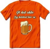 Ik Heb EHBO T-Shirt | Bier Kleding | Feest | Drank | Grappig Verjaardag Cadeau | - Oranje - XL