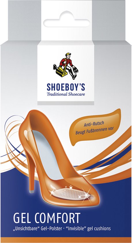 Shoeboy'S Gel Comfort oranje - Dunne halve antislip gel-kussens