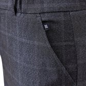 ELOY | Donkerblauwe stretch pantalon met structuur