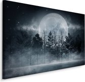 Peinture - pleine lune, 5 tailles, impression Premium