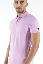 P&S Heren polo-DENZEL-orchid-S
