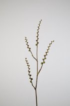 Kunsttak - bessentak - topkwaliteit decoratie - 2 stuks - zijden plant - Groen - 86 cm hoog