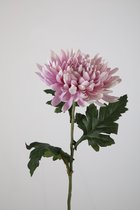 Kunstbloem - Chrysanthemum - topkwaliteit decoratie - 2 stuks - zijden bloem - Lila - 60 cm hoog